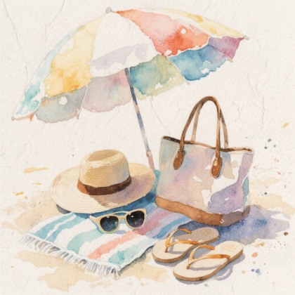 Une représentation de plage