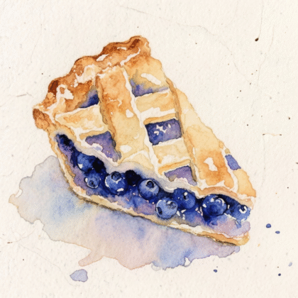 blueberry pie triangle
