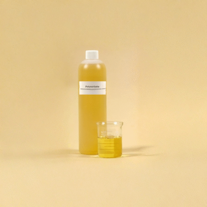 Bottle of yellow liquid