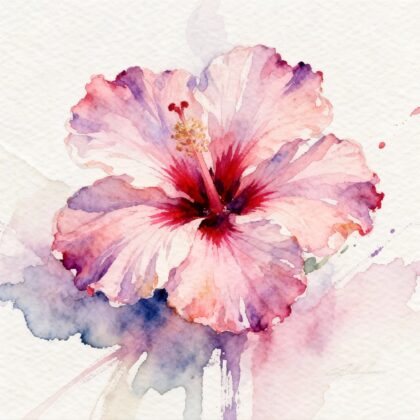 a pink flower