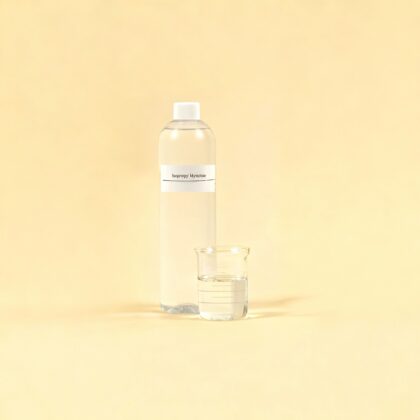 Bottle of transparent liquid