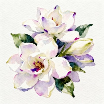 Fleurs blanches