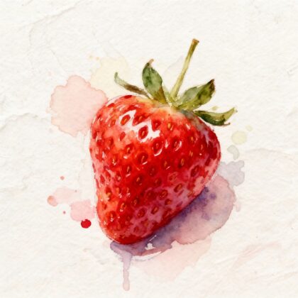 Grosse fraise fraîche